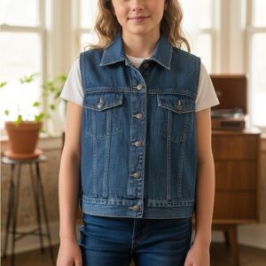 Carol’s Kids Denim Vest XL/16 New with tags
